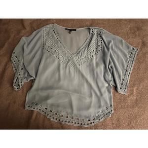 White House Black Market Flowy Blouse Sz Small